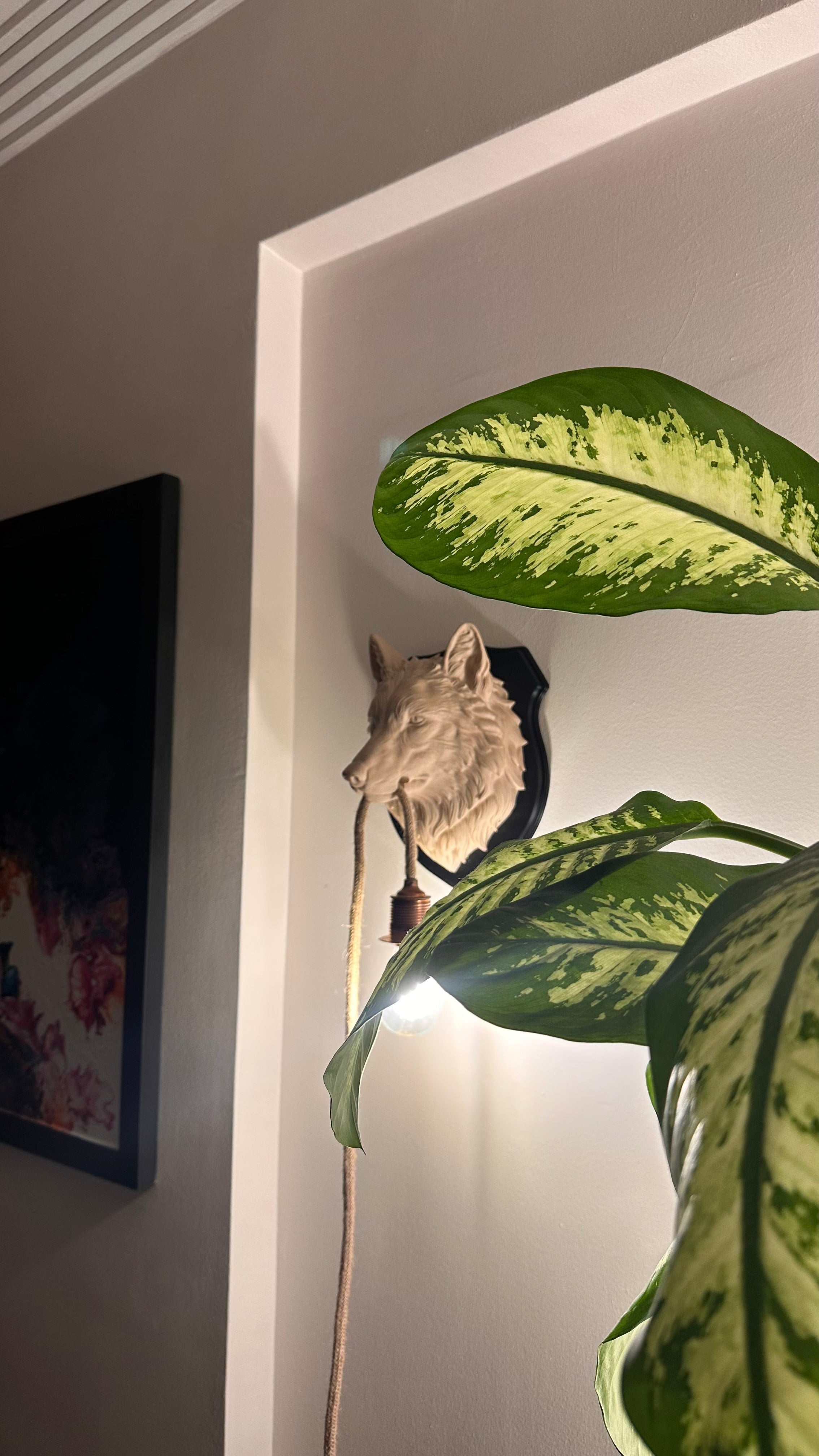 🦊 Kurt Başı Duvar Aplik – Özel Tasarım