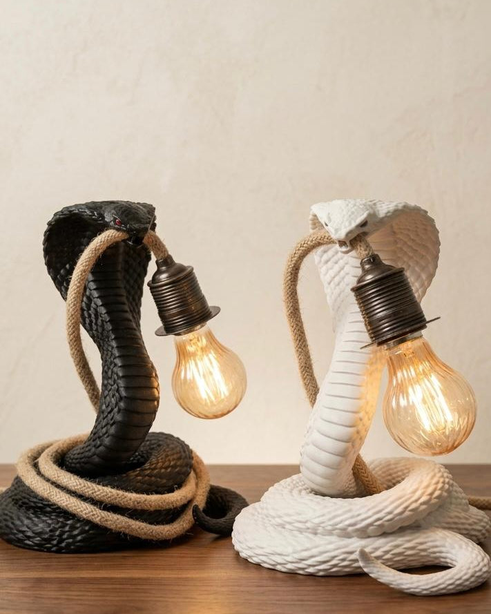 ⚜️ Obsidian Cobra Işık Heykeli