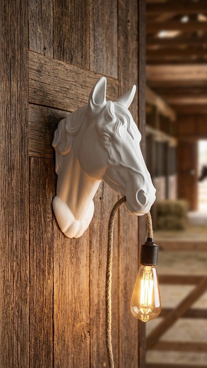 🐎 At başı tasarımlı dekoratif duvar apliği